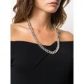 Susan Caplan Vintage 1990s curb chain necklace - Silver