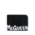 Alexander McQueen logo-print document holder - Black