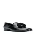 Jimmy Choo Foxley tassel-detail leather loafers - Black