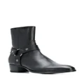 Saint Laurent leather ankle boots - Black