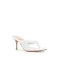 Gianvito Rossi Tropea 70mm braided thong mules - White