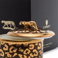 L'Objet leopard candle 10x11cm - Gold