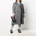 Thom Browne wide lapel cashmere overcoat - Grey