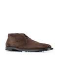 Tod's pebbled sole ankle boots - Brown