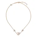 Chopard 18kt rose gold, diamond Happy Hearts neckace - Pink