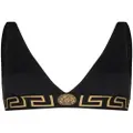 Versace Greca Border bikini top - Black
