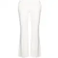 Alexander McQueen mid-rise flared trousers - White