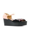 Marni embellished flatform sandals - Black