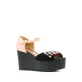 Marni embellished flatform sandals - Black