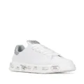 Premiata Belle glitter flatform sneakers - White