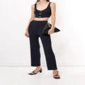 Dion Lee high-rise cropped trousers - Blue