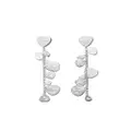 IPPOLITA crinkle linear earrings - Silver