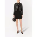 Dolce & Gabbana cropped leather jacket - Black