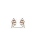 Mizuki 14kt yellow gold Sea of Beauty diamond cluster small stud earrings