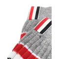 Thom Browne chunky rib stripe-print socks - Grey