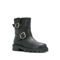 Jimmy Choo Youth buckle ankle boots - Black