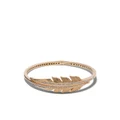 Stephen Webster 18kt yellow gold Magnipheasant pavé diamond open feather bangle