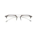 BOSS geometric-frame glasses - Silver