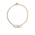 Aurelie Bidermann 18kt yellow gold Paper clip diamond bracelet