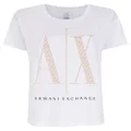 Armani Exchange sequin logo t-shirt - White