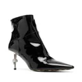 Philipp Plein skull-heel ankle boots - Black