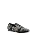 Philipp Plein embellished camouflage moccasin loafers - Black