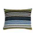 Missoni Home Humbert geometric-pattern cushion - Blue