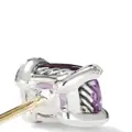 David Yurman sterling silver Petite Chatelaine amethyst and diamond stud earrings - Purple
