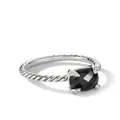 David Yurman sterling silver Chatelaine onyx and diamond ring - Black