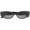 Gucci Eyewear matelassé-effect cat-eye sunglasses - Black