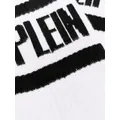Philipp Plein logo print socks - White