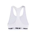 Philipp Plein logo band sports bra - White