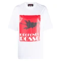 MSGM Profondo Rossa print T-shirt - White