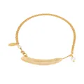 Wouters & Hendrix Voyages Naturalistes pearl feather bracelet - Gold