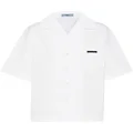Prada panelled bowling-style shirt - White