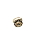 Dolce & Gabbana 18kt yellow gold black sapphire cocktail ring