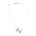 Dolce & Gabbana 18kt yellow gold initial N gemstone necklace