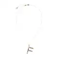 Dolce & Gabbana 18kt yellow gold initial F gemstone necklace