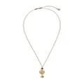 Dolce & Gabbana 18kt yellow gold sapphire heart pendant necklace