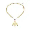 Dolce & Gabbana 18kt yellow gold bead pendant necklace