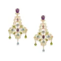 Dolce & Gabbana 18kt yellow gold stone drop earrings