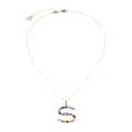 Dolce & Gabbana 18kt yellow gold initial S gemstone necklace