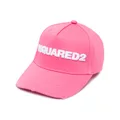 Dsquared2 appliqué-logo cotton cap - Pink