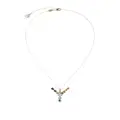 Dolce & Gabbana 18kt yellow gold initial Y gemstone necklace