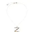 Dolce & Gabbana 18kt yellow gold initial Z gemstone necklace