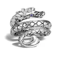 John Hardy Legends Naga sapphire coil ring - Silver