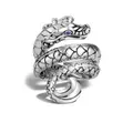 John Hardy Legends Naga sapphire coil ring - Silver