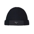 Prada Re-Nylon knitted hat - Black