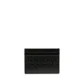 Saint Laurent perforated leather cardholder - Black