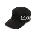 Alexander McQueen logo embroidered cap - Black
